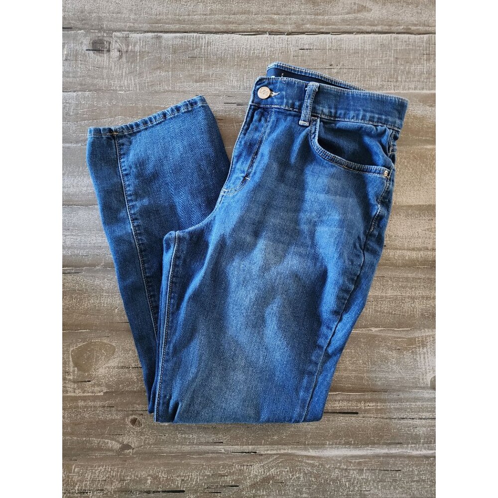 Lee Womens Regular Fit Straight Leg Mid‎ Rise Jeans Size 14P